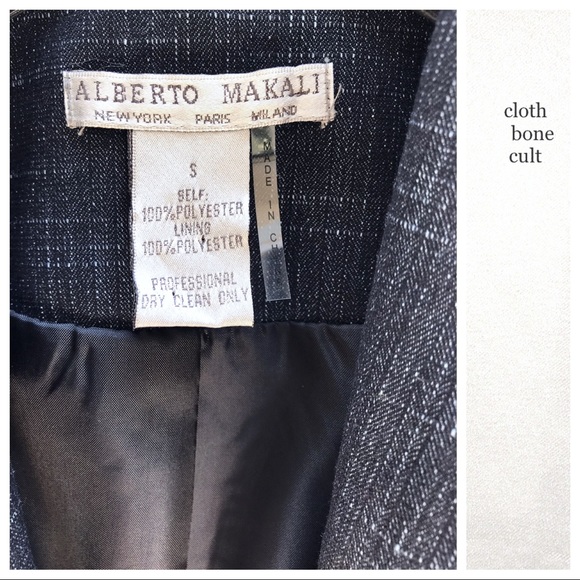 ROBERTO MAKALI Edgy Blue SemiCropped JACKET/BLAZER - Picture 8 of 8